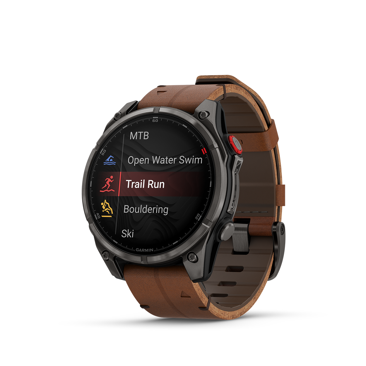 Fenix8Pro_47mm_Carbon_Leather_Front-Left_0002_F8_Pro_activitylist_trail_run