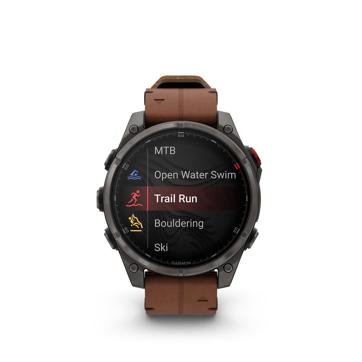 Fenix8Pro_47mm_Carbon_Leather_Front_0002_F8_Pro_activitylist_trail_run