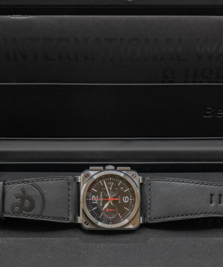(SOLGT)Bell & Ross BR 03-94 Black Steel Chronograph Som ny